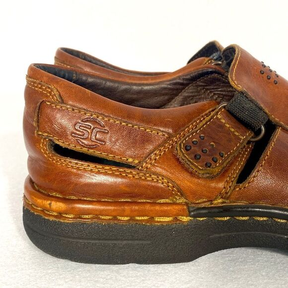 Streetcars Brown Leather Hook Loop Fisherman Sandal Comfort Men Shoe Size 11 main image 5